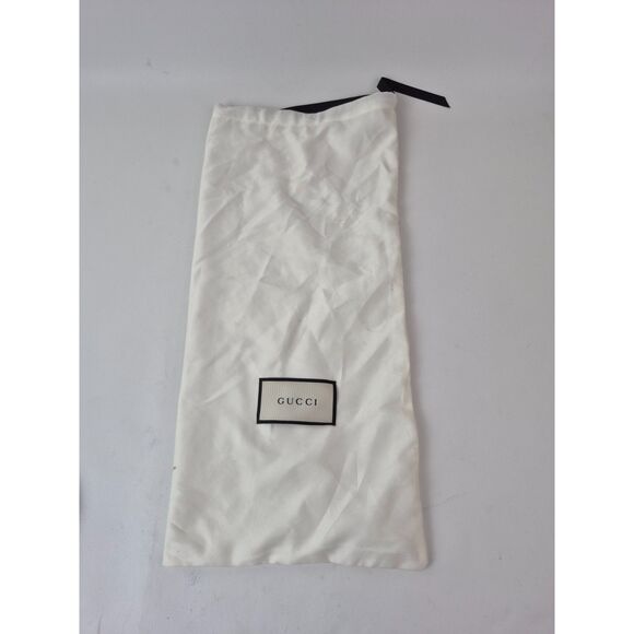 Gucci Women's Black Marmont Leather Thong Sandals Flip Flops Double GG Size 40 - Picture 4 of 6